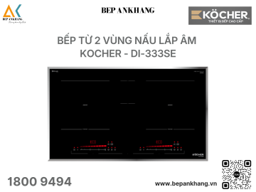 Bếp từ đôi 2 vùng nấu Kocher DI-333SE - Nhập khẩu Hàn Quốc